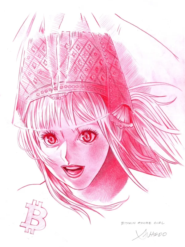 Bitcoin Anime Girl in Red (from MCOtS)
