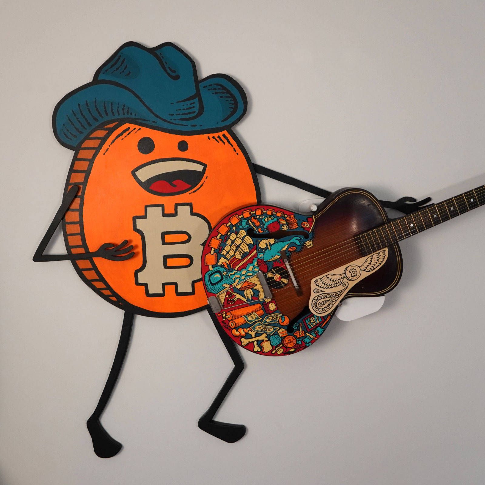 Bitcoin Guitar & Guy view 2