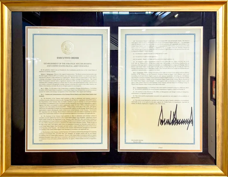 Executive Order 14233 [COPY] signed by President Trump