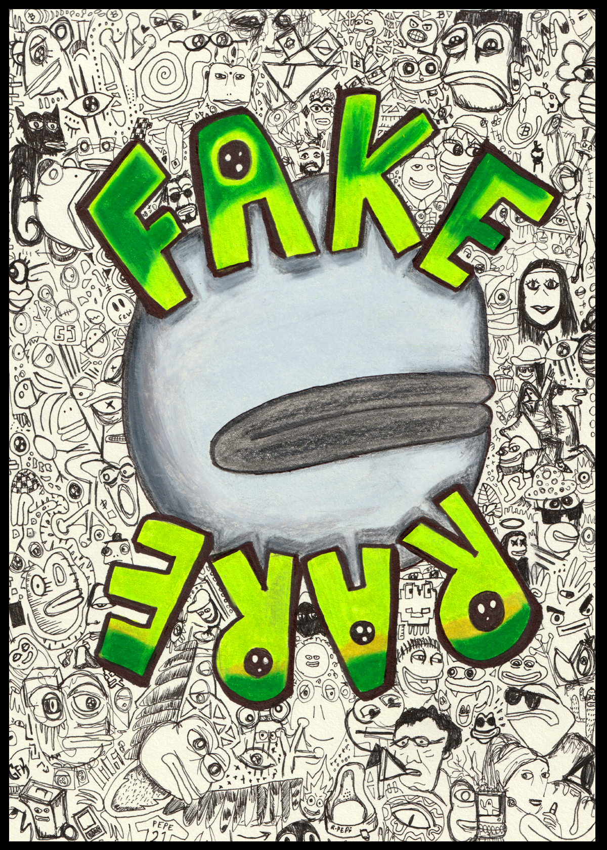 FAKEBACK - Original Artwork view 2