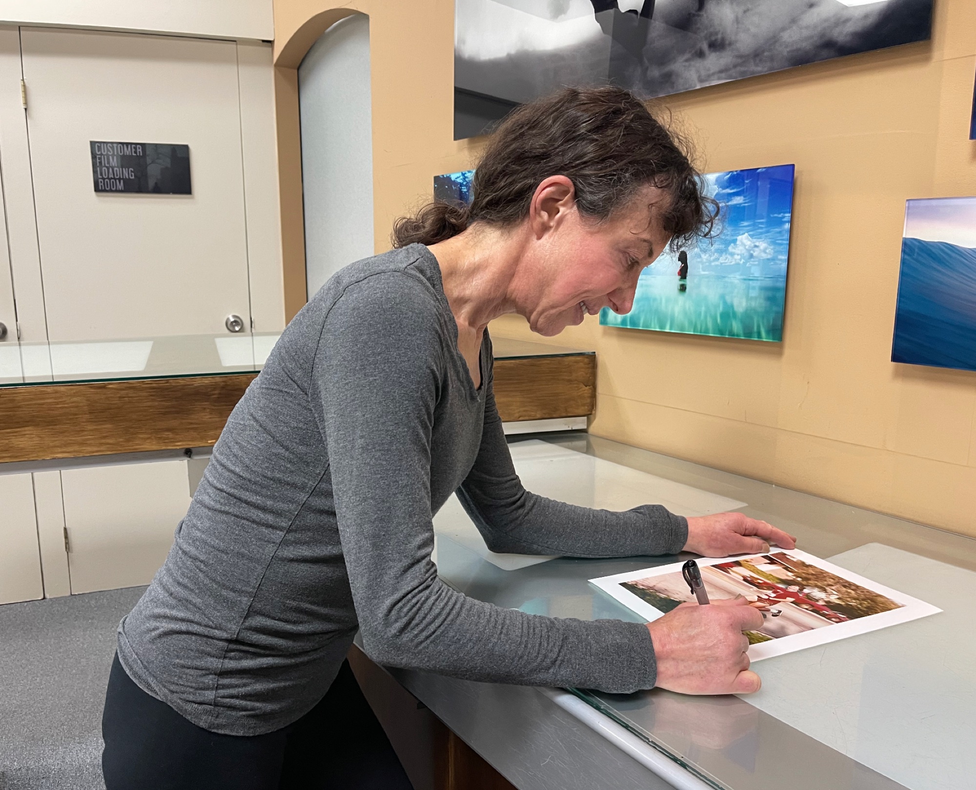 Hal Finney photo signed by Fran Finney