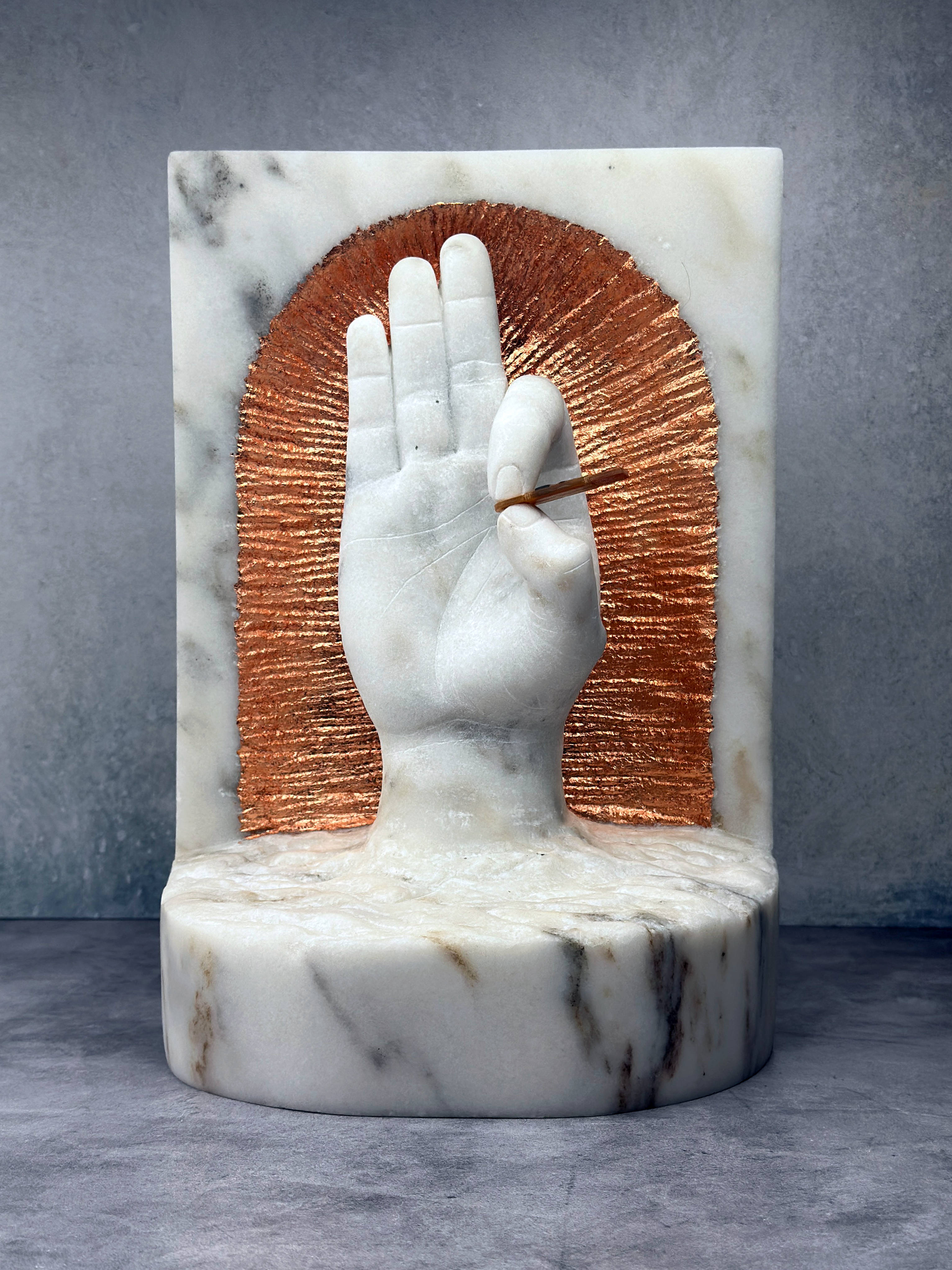"Reborn" - An Homage to Bitcoiners in Carrara Marble