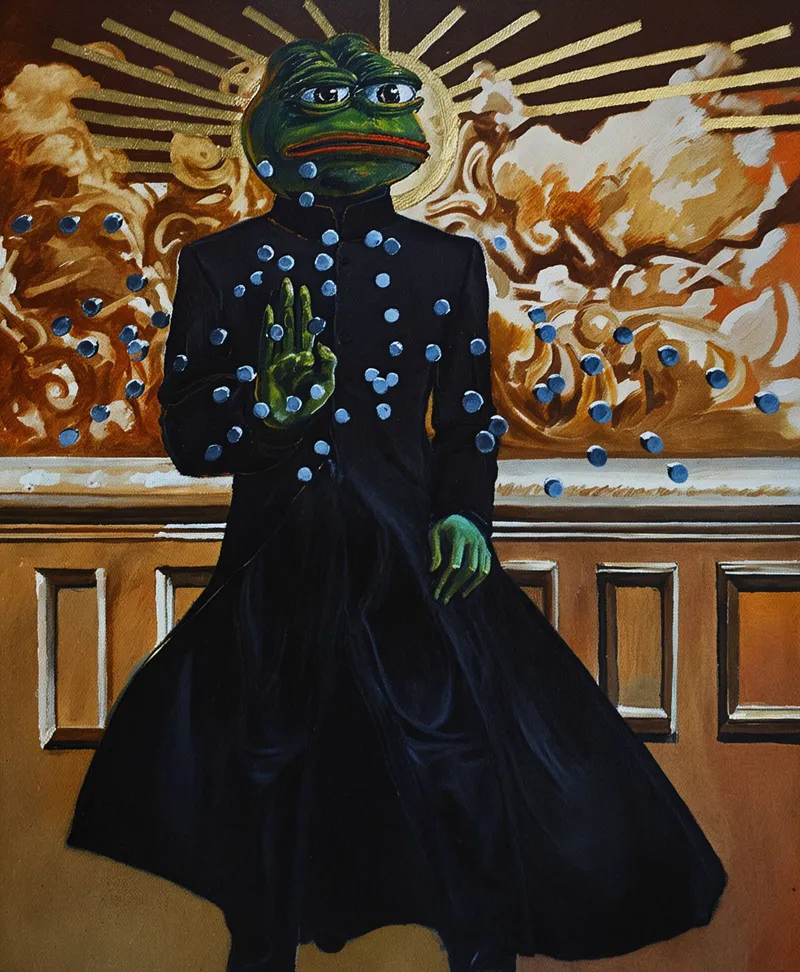 Wake Up, Pepe! (special edition unique print on canvas)