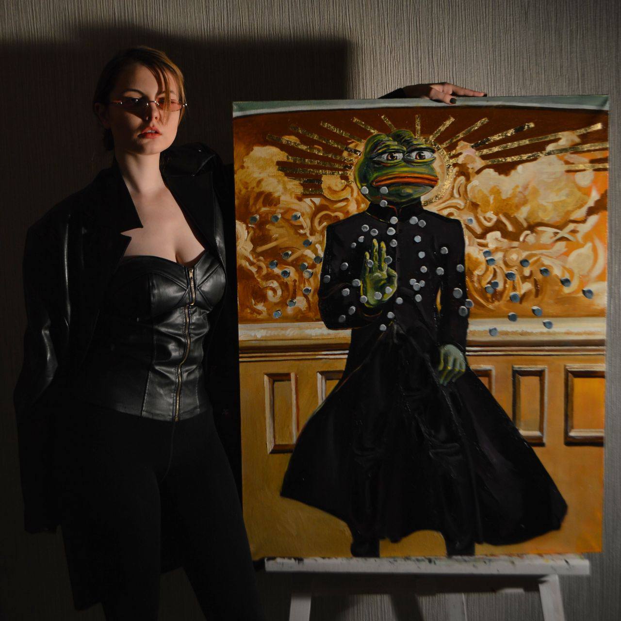 Wake Up, Pepe! (special edition unique print on canvas) view 2